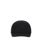 Fendi Black Wool Cap (Baseball Hat)